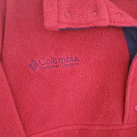 Columbia Vintage Red Fleece Pullover - Picture 4 of 7
